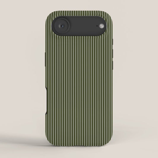 Lines #6 (Olive Green) iPhone Case Gallery Image 2