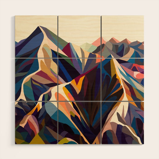 Mountains original Wood Wall Art Gallery Image 2