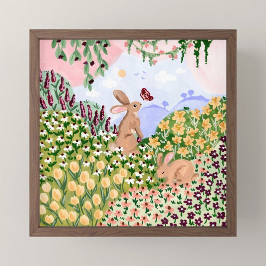 Spring Bunnies Mini Art Print Gallery Image 2