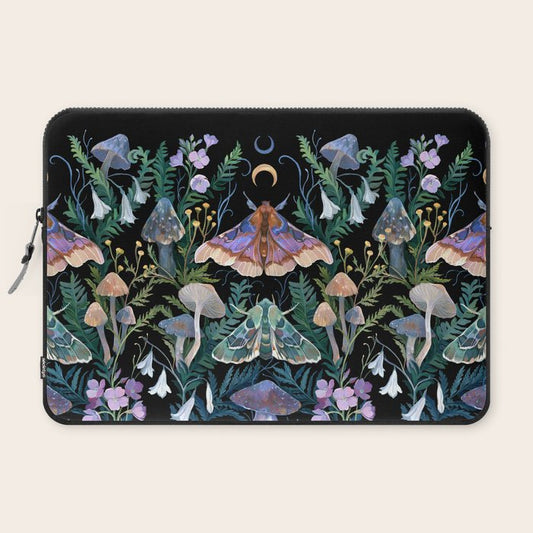 Sphinx Moth Moon Garden Laptop Sleeve Gallery Image 2