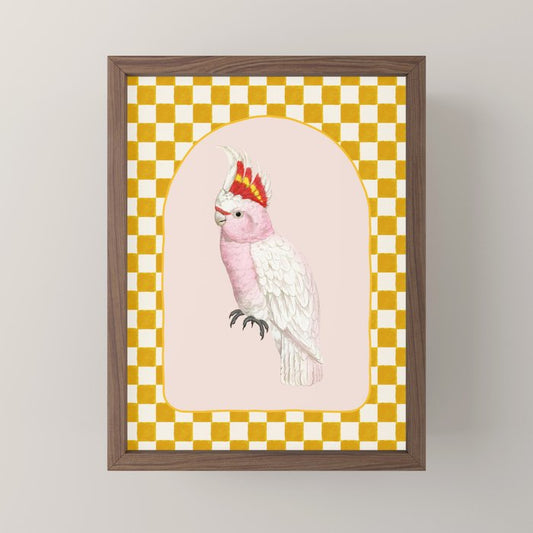 Pink Cockatoo Mini Art Print Gallery Image 2