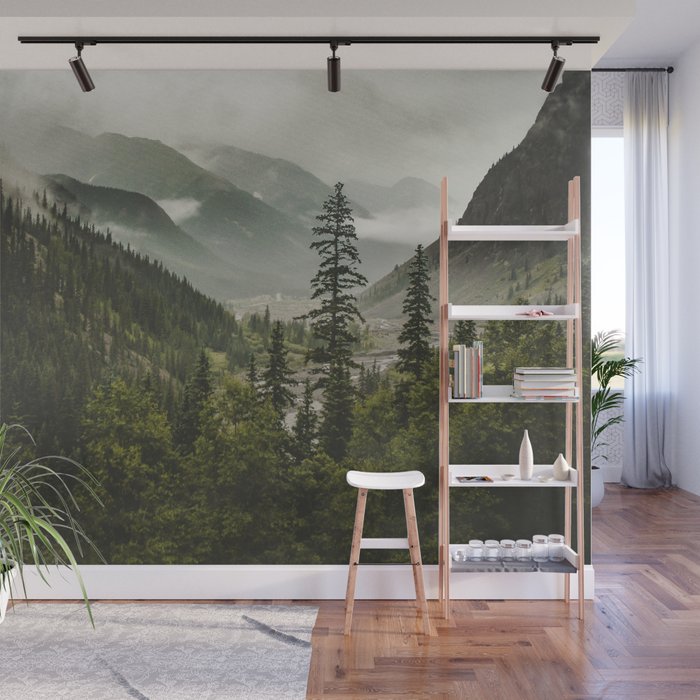 Mountain Valley of Forever Wall Mural Gallery Image 1