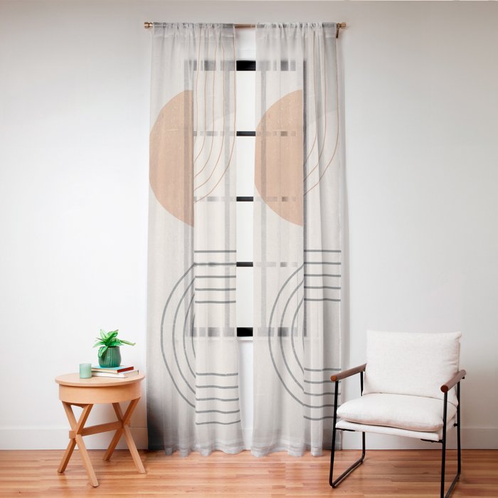 Minimal Geometric 138 Window Curtain Gallery Image 24