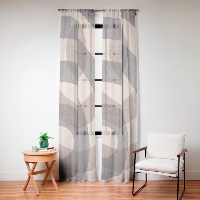 ABSTRACT ALPHABET / Decorative O Window Curtain Gallery Image 24