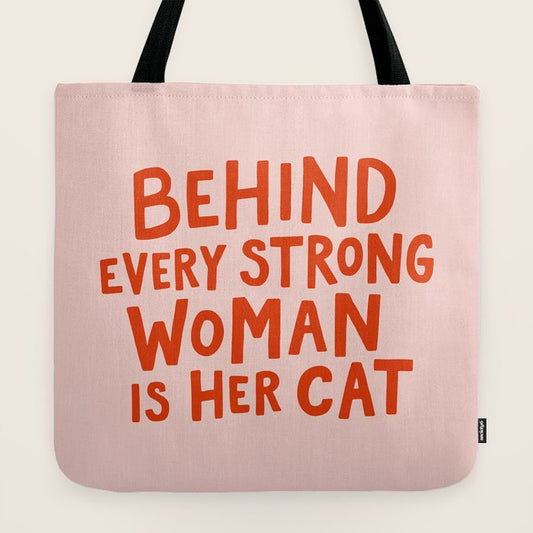 Behind Every Strong Woman Tote Bag Gallery Image 2
