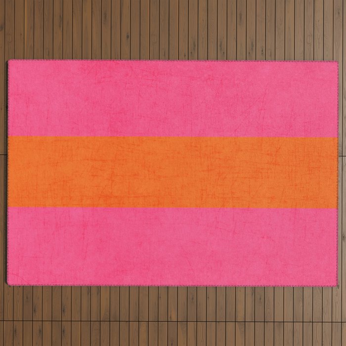 hot pink and orange classic Outdoor Rug Gallery Image 4