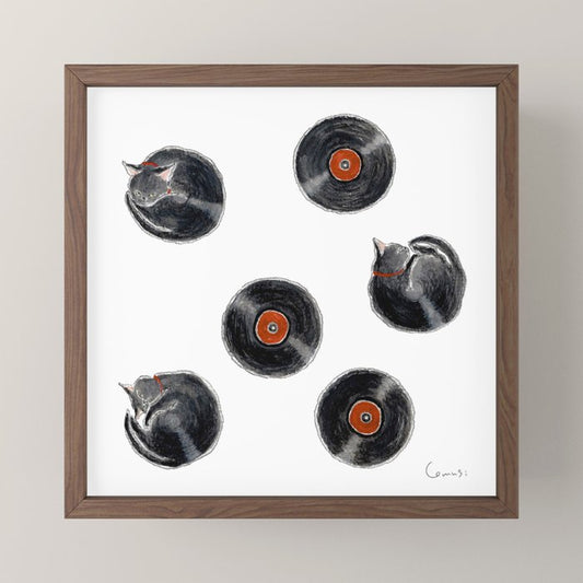 Record Nyanco - Record kitty - Mini Art Print Gallery Image 2