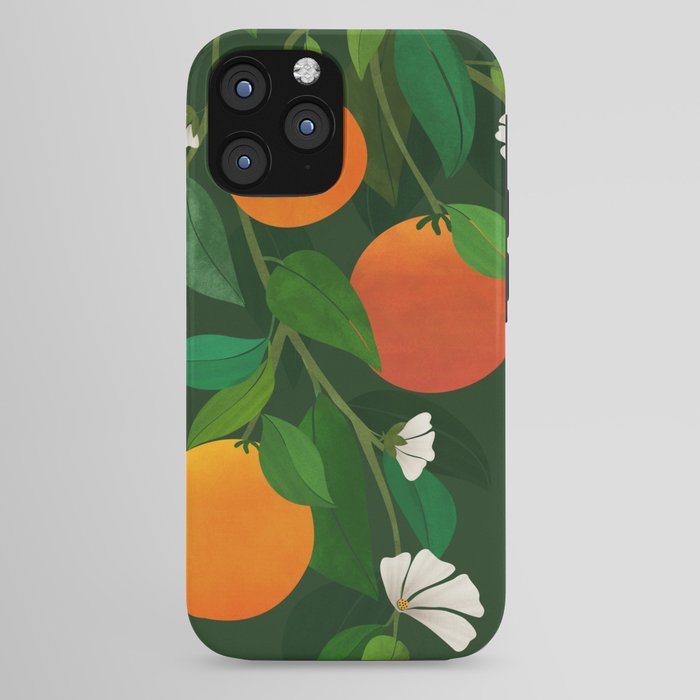 Oranges and Blossoms Botanical Illustration iPhone Case Gallery Image 44