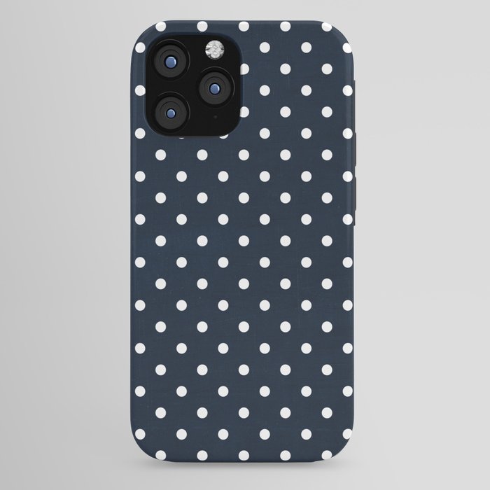 navy swiss dots iPhone Case Gallery Image 44