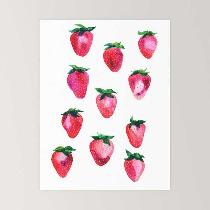 Strawberries Mini Art Print Gallery Image 6