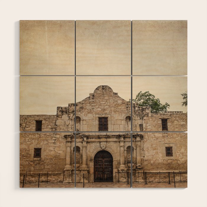 The Alamo Wood Wall Art Gallery Image 3