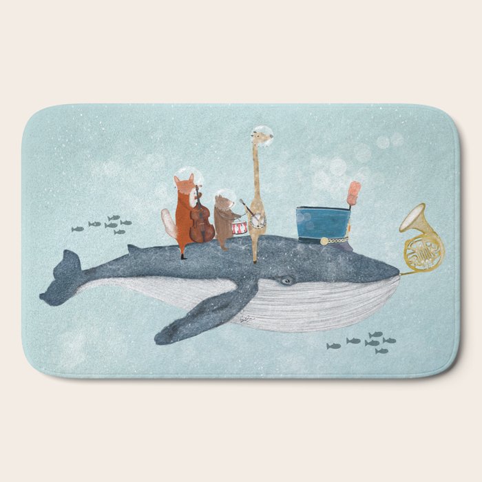 whale song Bath Mat Gallery Image 2