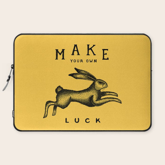 MAKE YOUR OWN LUCK Laptop Sleeve Gallery Image 2