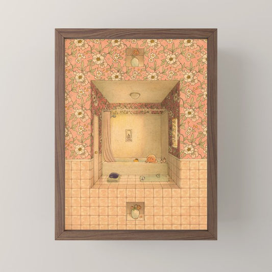 Bath in Pink Mini Art Print Gallery Image 2
