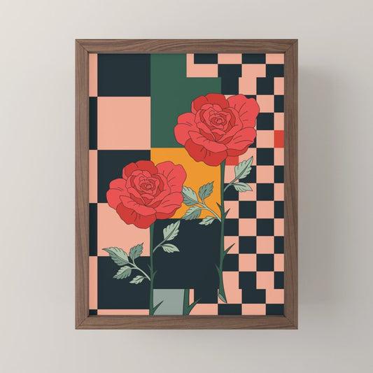 Red Roses 2 Mini Art Print Gallery Image 2