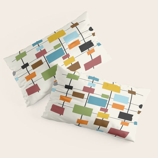 Mid-Century Modern Art 1.3 Pillow Sham Gallery Image 2