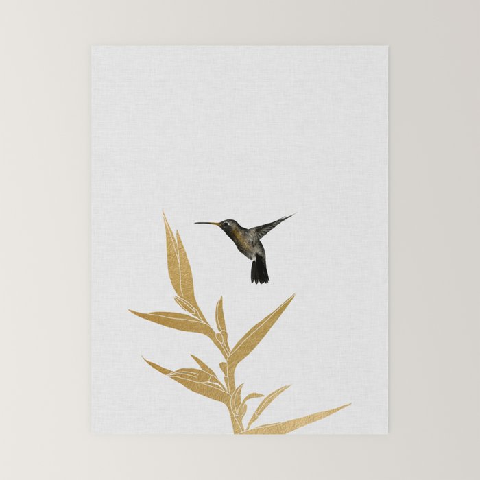 Hummingbird & Flower II Mini Art Print Gallery Image 6
