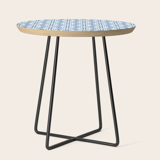 Moroccan patchwork tile - blue Side Table Gallery Image 2