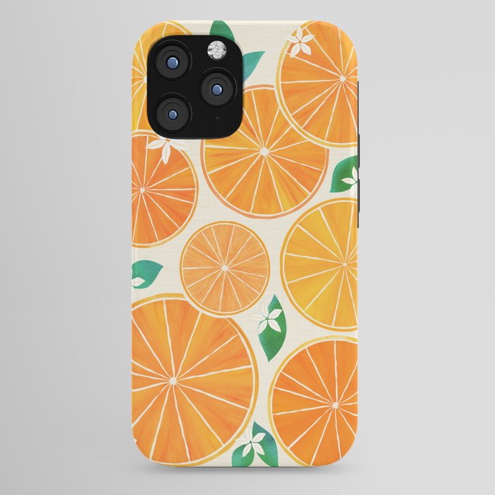 Orange Slices With Blossoms iPhone Case Gallery Image 44