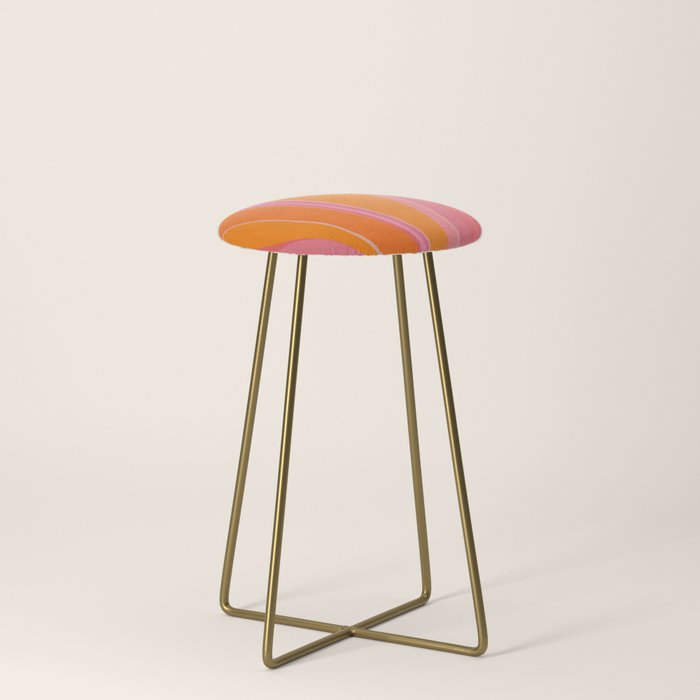 Sunshine Stripe Floral Stool Gallery Image 4