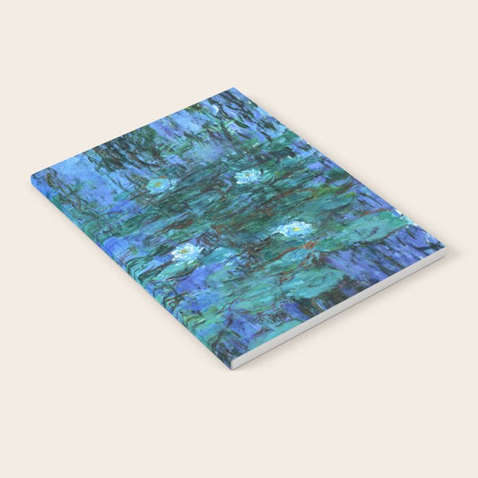 Claude Monet Water Lilies BLUE Notebook Gallery Image 2