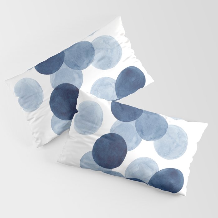 Indigo Ombre Circles Pillow Sham Gallery Image 4