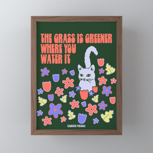 GRASS IS GREENER Mini Art Print Gallery Image 2