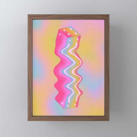 Cube in Full Color Mini Art Print Gallery Image 2