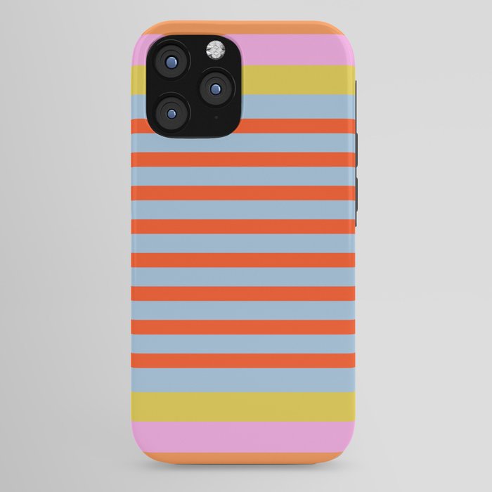 Bold Color Stripes Play Summer Bright Pattern 1 iPhone Case Gallery Image 44