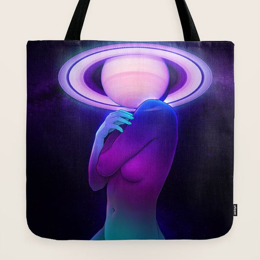 Saturn Head (Censored version) Tote Bag Gallery Image 2