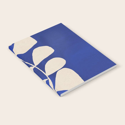 Abstract Minimal -Plant 3-2 Cobalt Blue Notebook Gallery Image 2