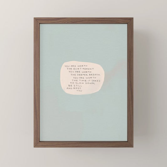 Be Still And Rest. Mini Art Print Gallery Image 2