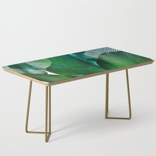 Palm leaf jungle Bali banana palm frond greens Coffee Table Gallery Image 2