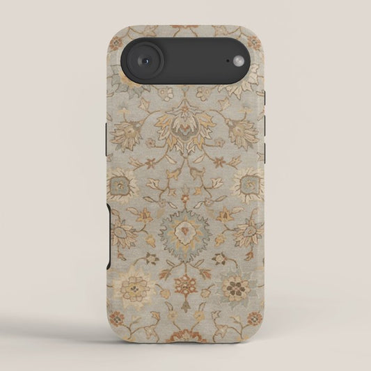 Antique Persian Floral Medallion Vector Painting iPhone Case Gallery Image 2