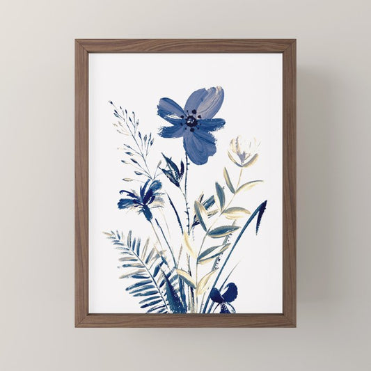 Blue flowers Mini Art Print Gallery Image 2