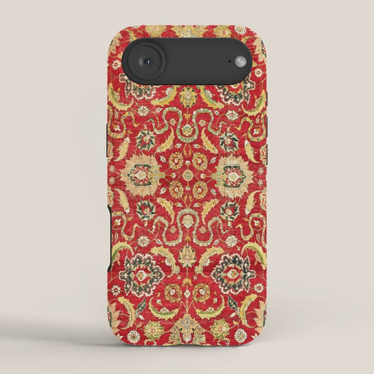 Isphahan Antique Central Persian Rug Print iPhone Case Gallery Image 2