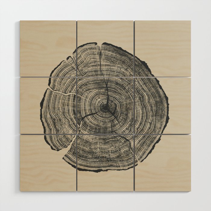 Hand-Drawn Oak Wood Wall Art Gallery Image 3