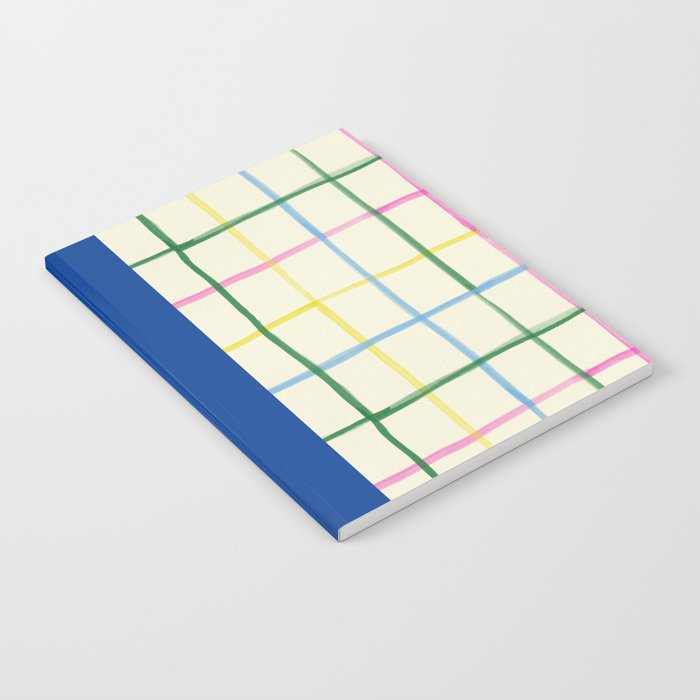 Abstract Tennis Net Pattern in Cream Notebook Gallery Image 1