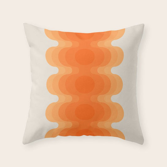 Echoes - Creamsicle Throw Pillow Gallery Image 2