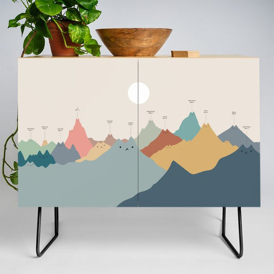 Cat Landscape 115: Himeowlaya Credenza Gallery Image 2