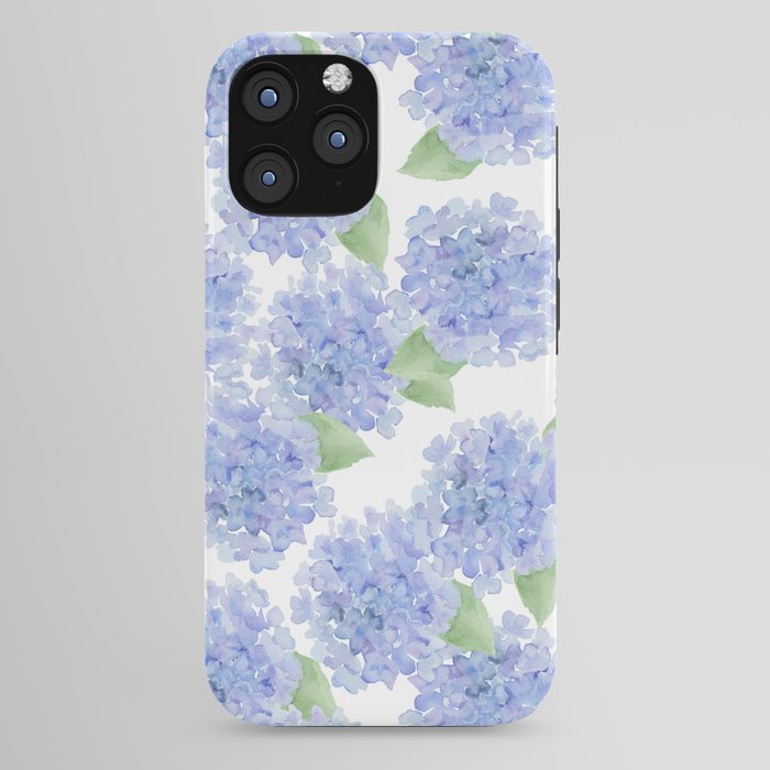 Elegant lavender lilac watercolor hydrangea floral iPhone Case Gallery Image 44