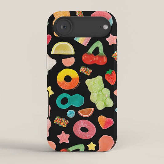 Candy Print in Black iPhone Case Gallery Image 2