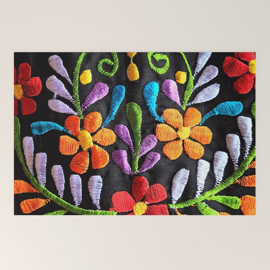Mexican Flowers Welcome Mat Gallery Image 2