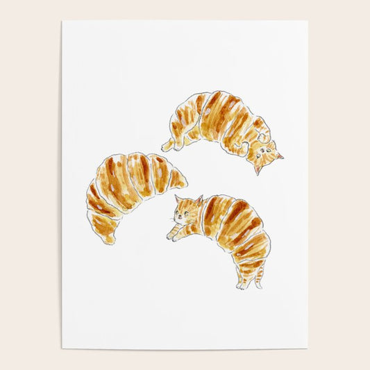 Croissant Cats Poster Gallery Image 2
