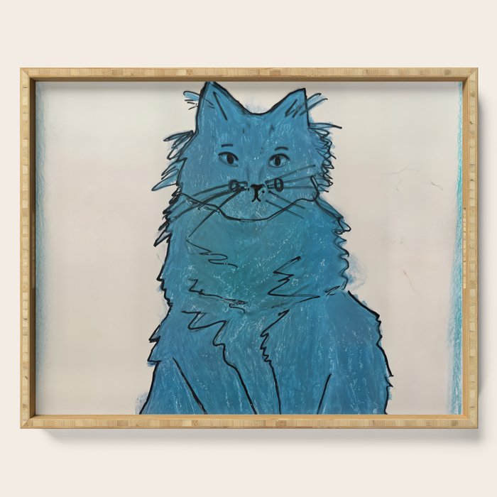 Feline Blue Serving Tray Gallery Image 1