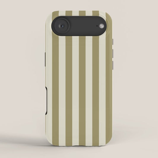 Olive Green Stripes iPhone Case Gallery Image 2