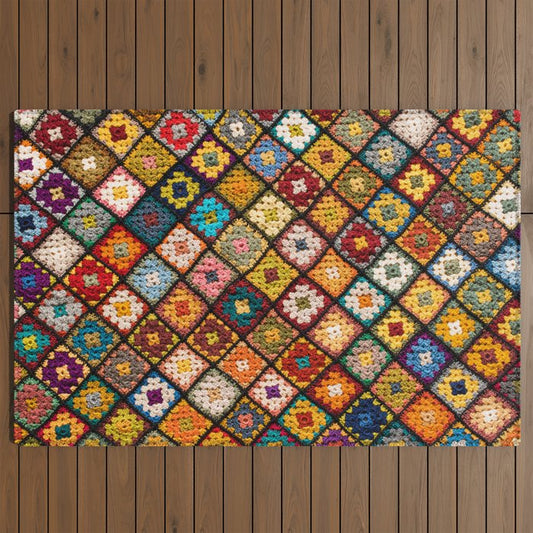 Granny square Outdoor Rug Gallery Image 2