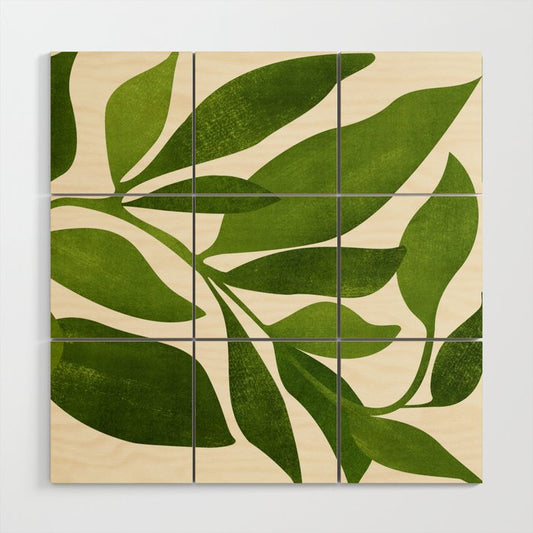 The Wanderer - House Plant Illustration Wood Wall Art Gallery Image 2