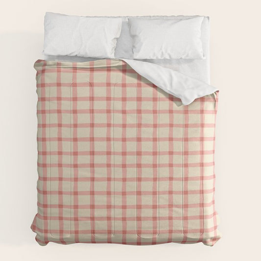 Strawberry Gingham Pattern Comforter Gallery Image 2