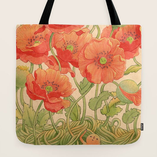 Poppy Season Tote Bag Gallery Image 2